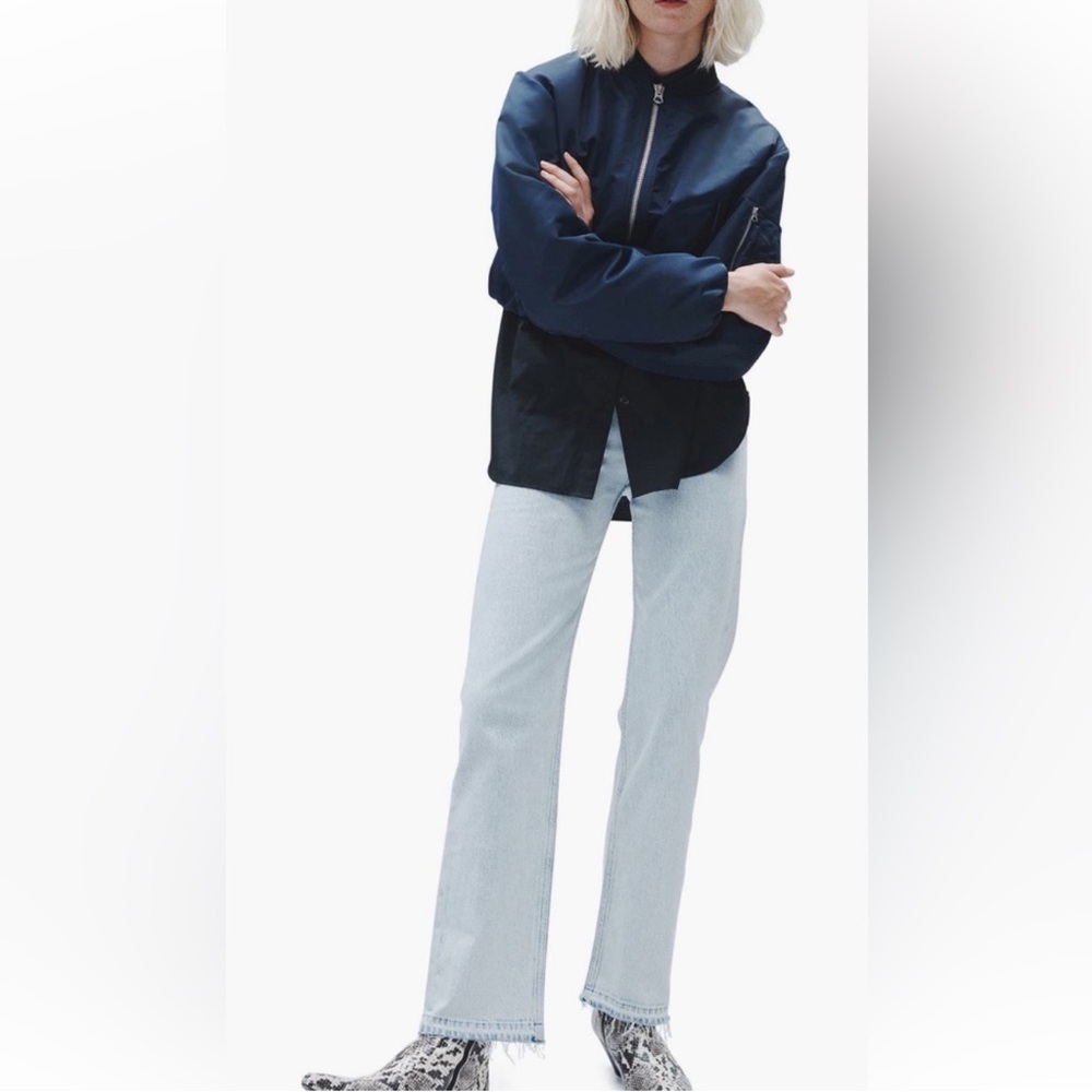 rag & bone Harlow Release Hem Straight Leg Jeans Raquel 24 NWT